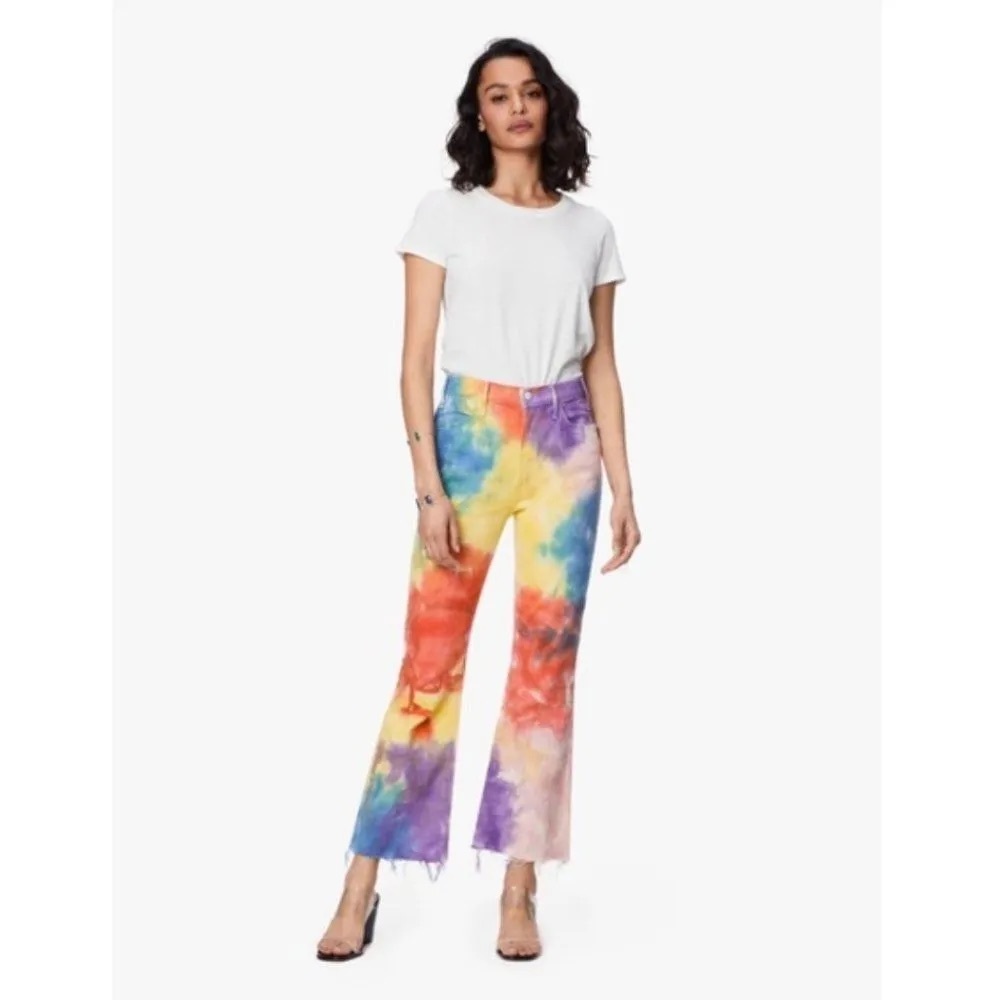 MOTHER Mystical Clairvoyant Tie Dye Denim